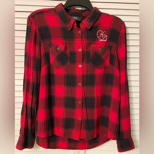 Harley-Davidson Red and Black Checkered Shirt